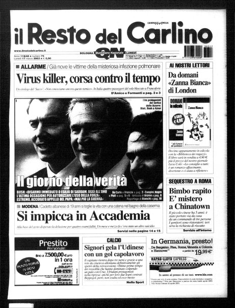 Il Resto del Carlino : giornale dell'Emilia